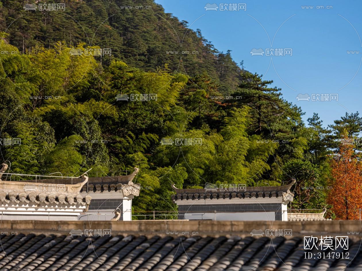 中式酒店民宿效果图下载（渲染图14）