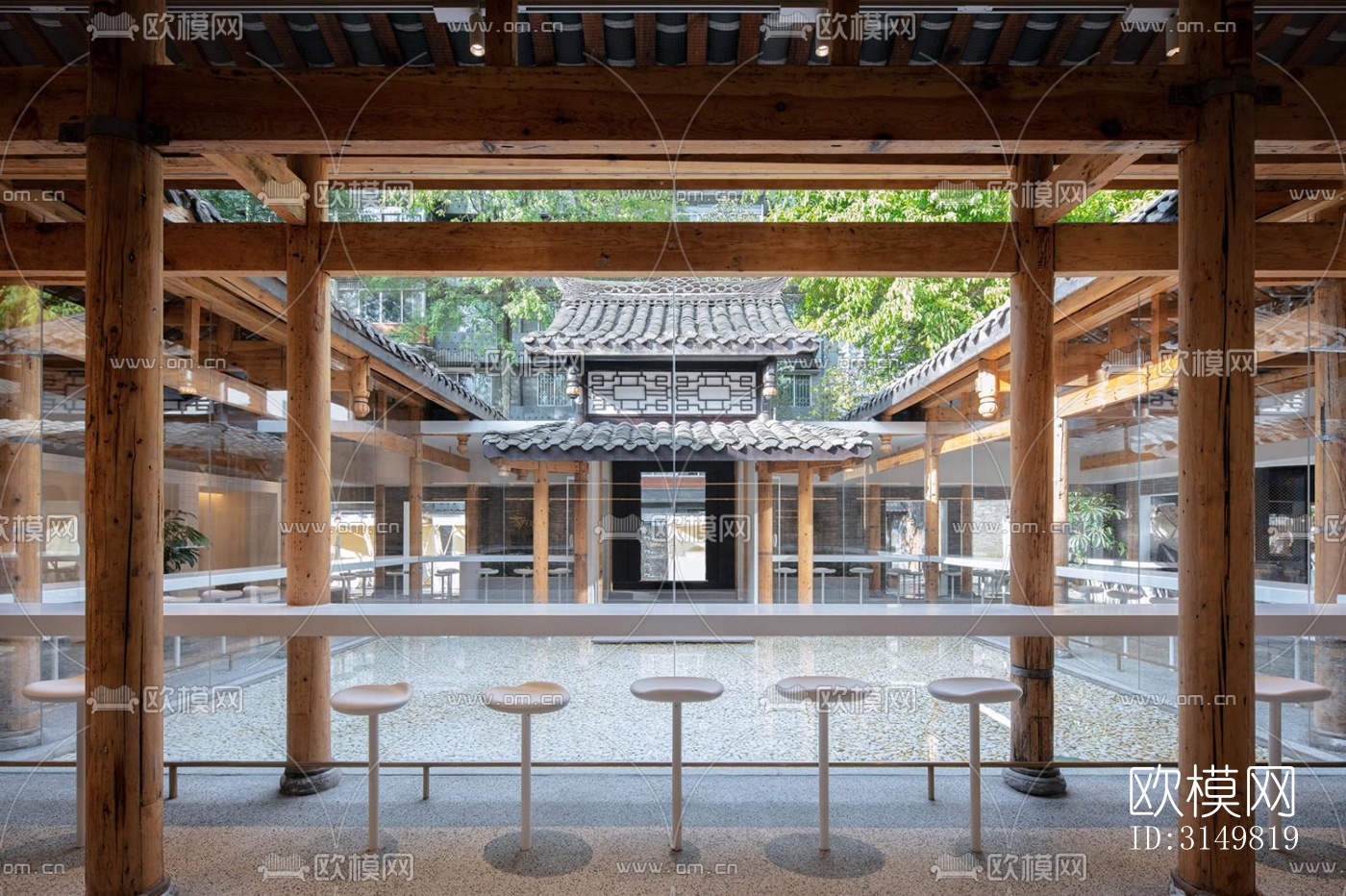 日式咖啡奶茶效果图下载（渲染图10）