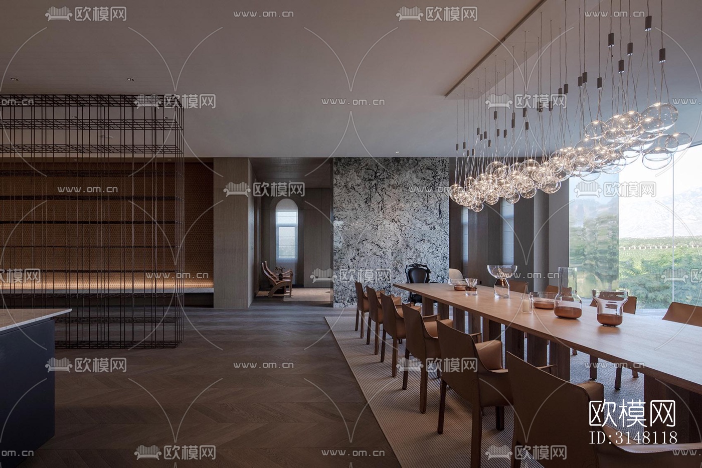 现代酒店民宿效果图下载（渲染图20）