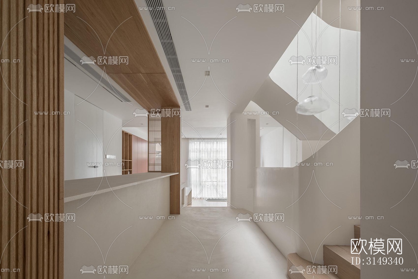 现代平层效果图下载（渲染图5）