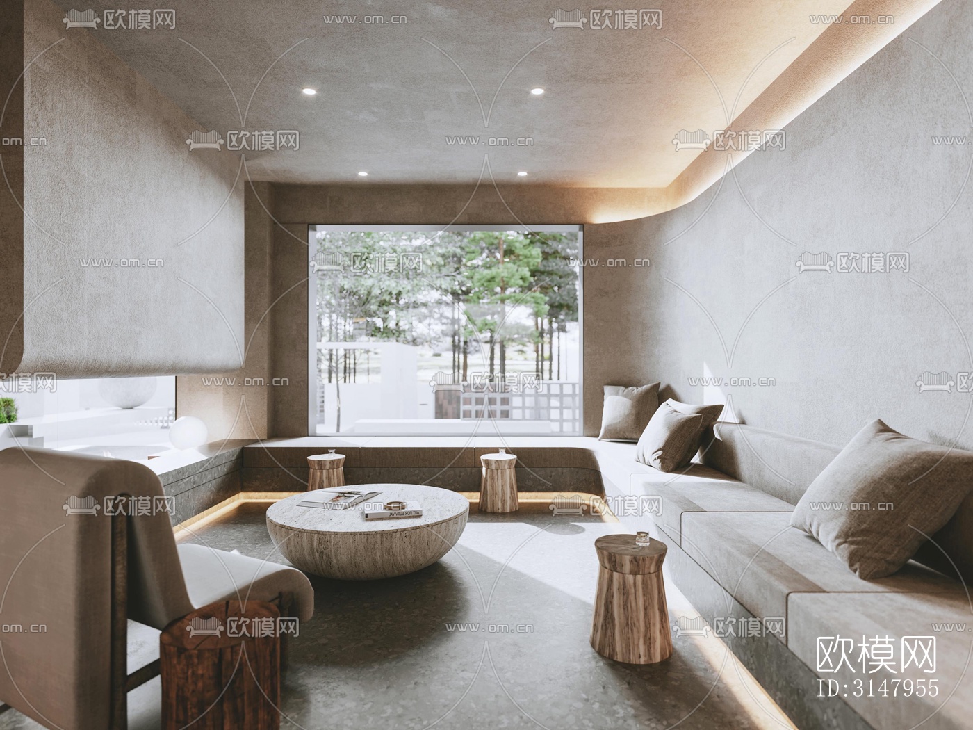 侘寂酒店民宿效果图下载（渲染图7）