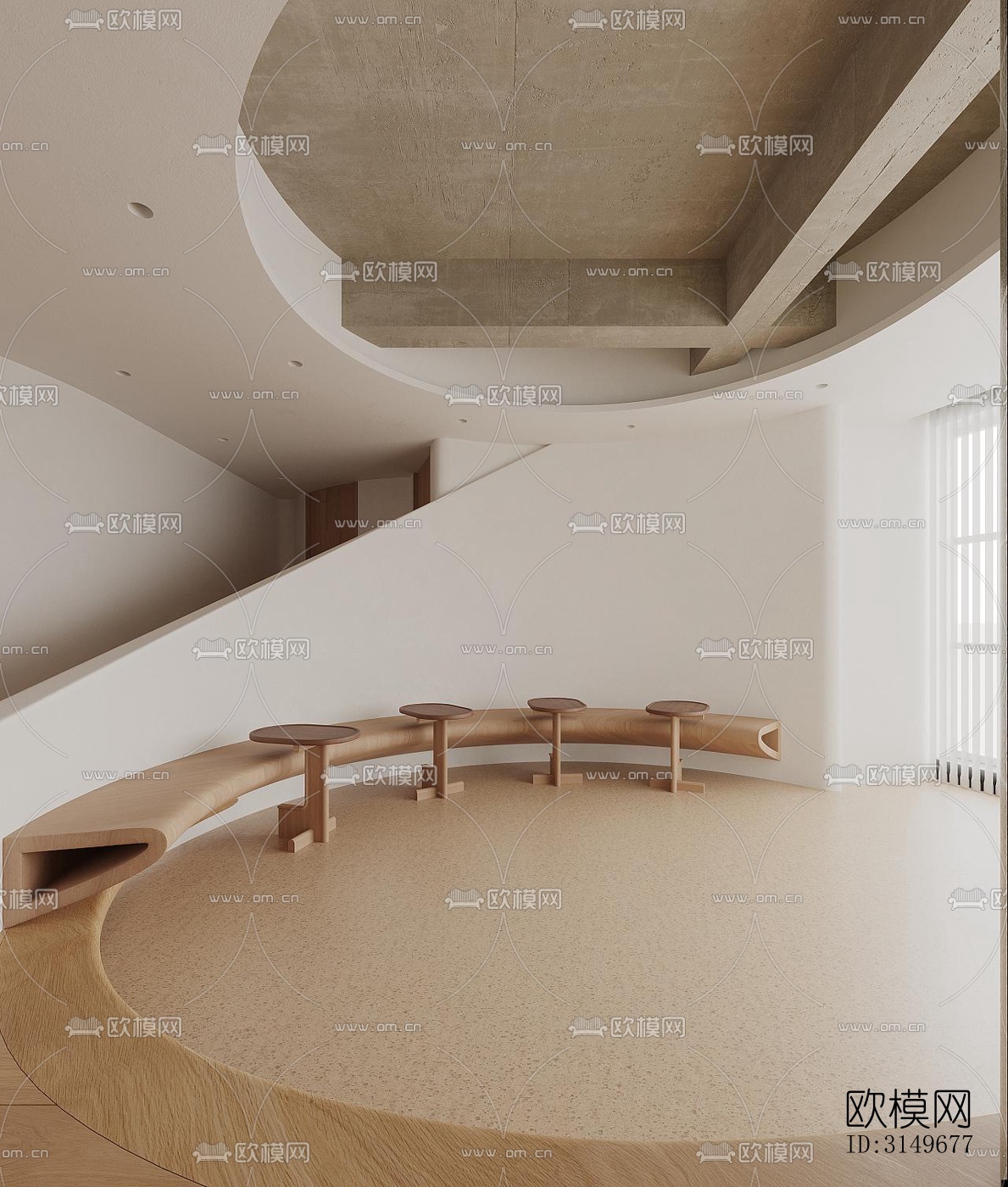 原木风健身房效果图下载（渲染图11）