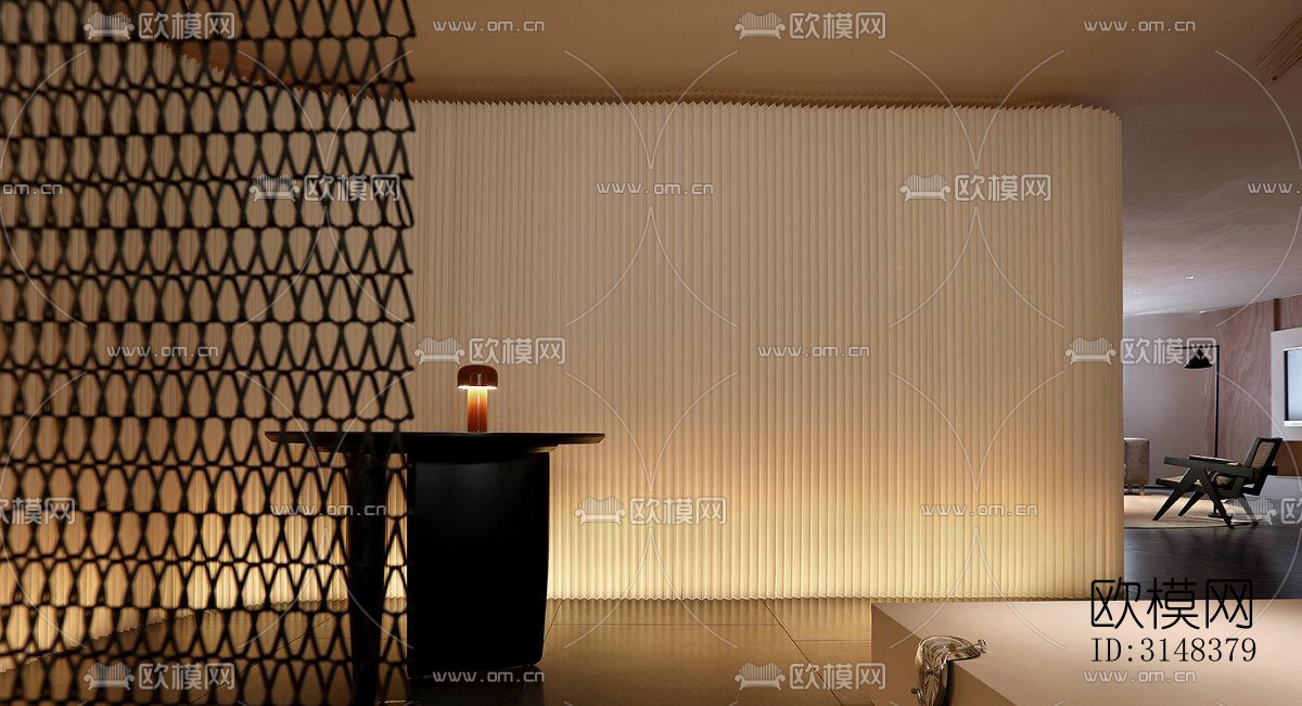 侘寂养生会所效果图下载（渲染图8）