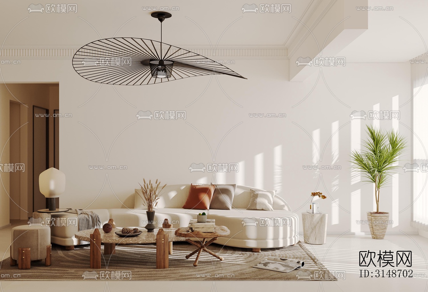 中古风平层效果图下载（渲染图8）