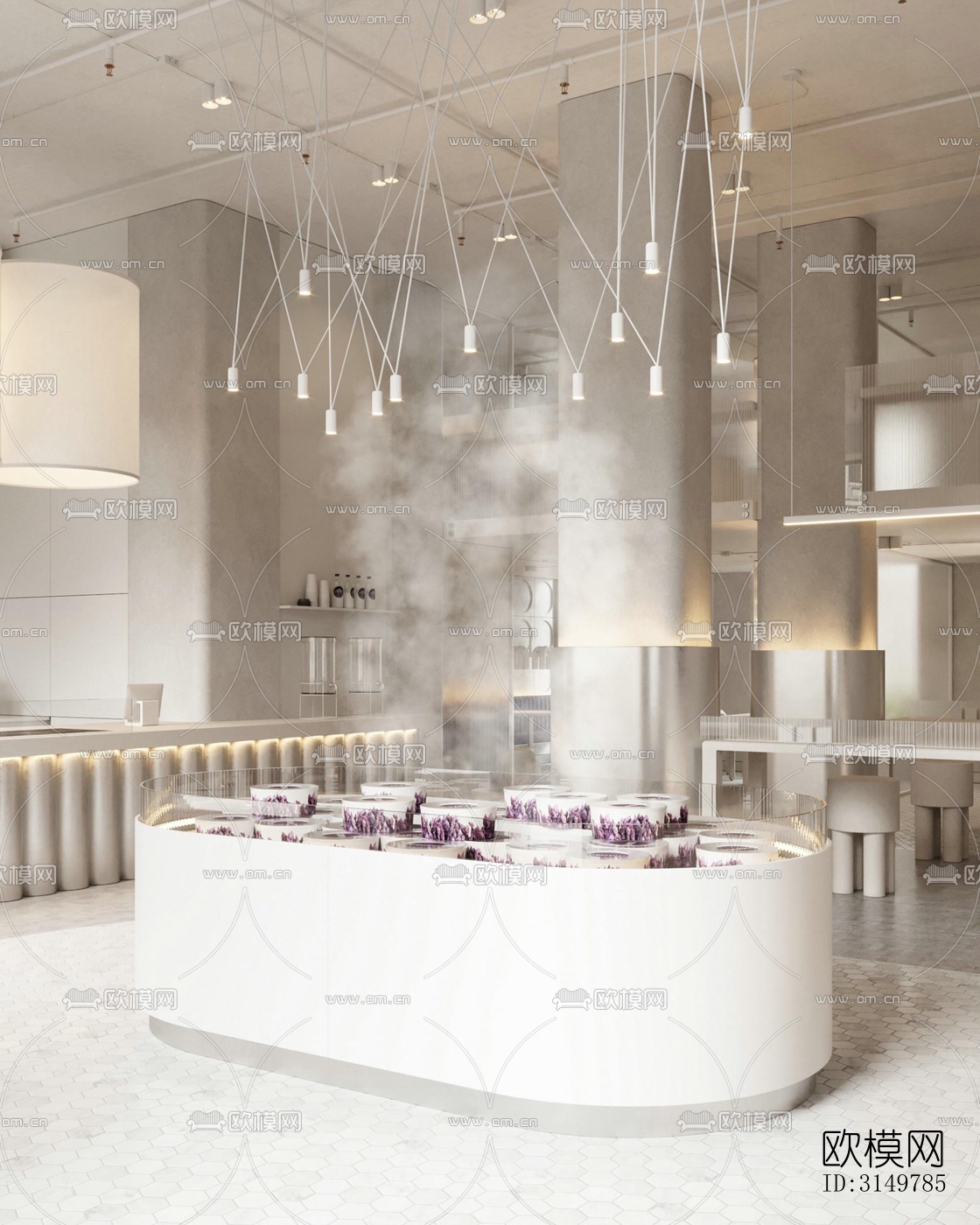 奶油风咖啡奶茶效果图下载（渲染图1）