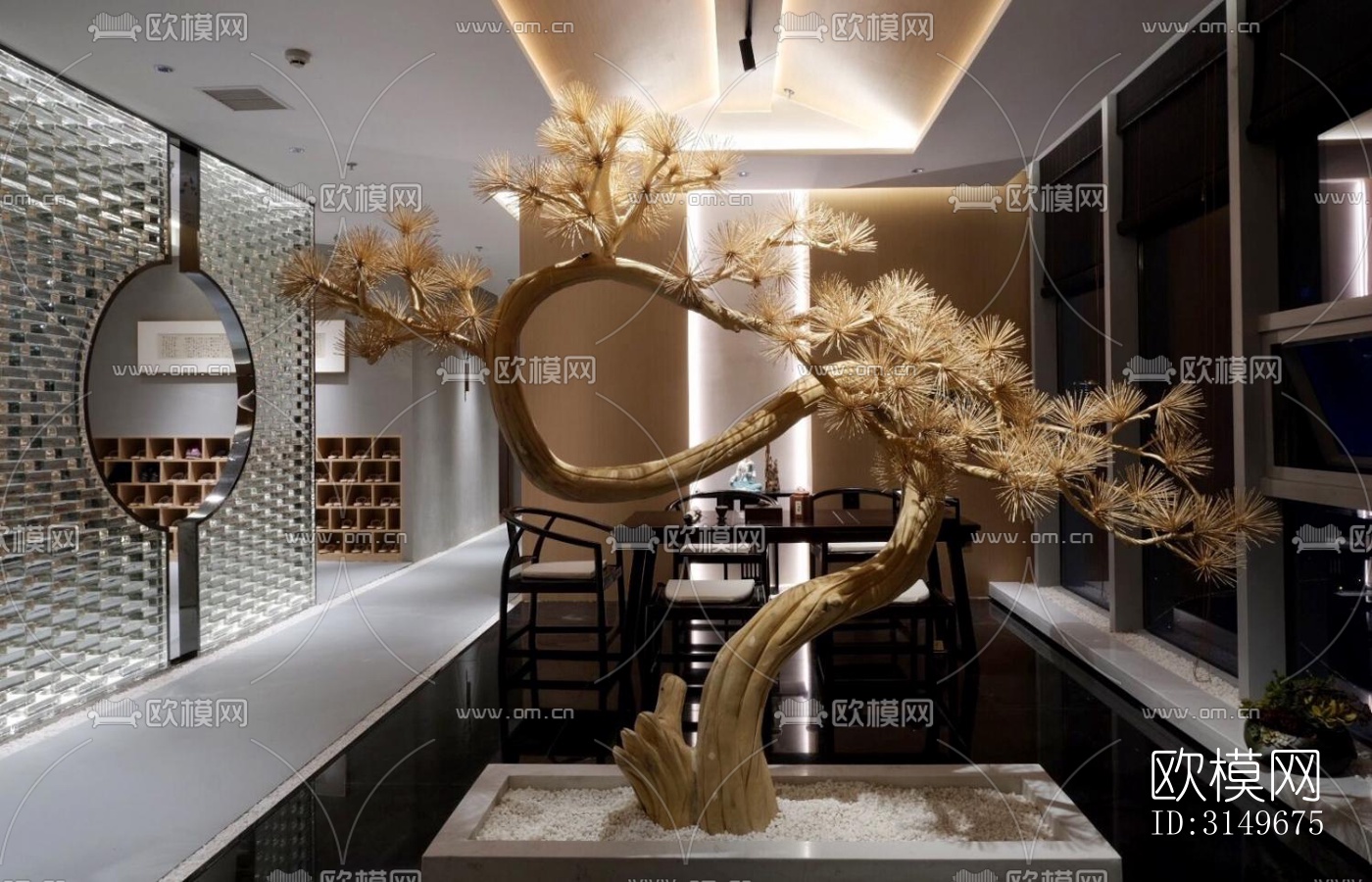 原木风健身房效果图下载（渲染图8）