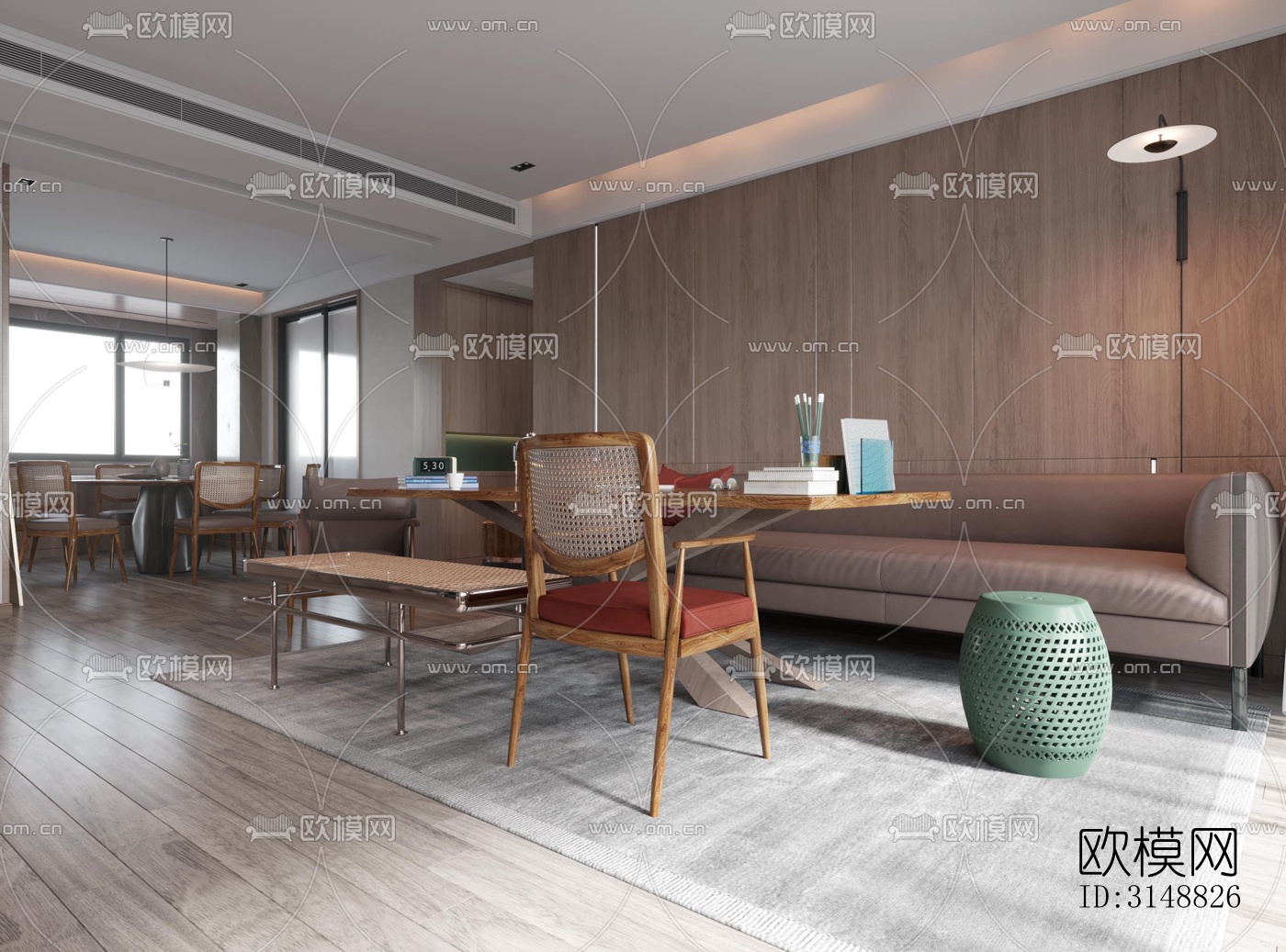 北欧平层效果图下载（渲染图11）