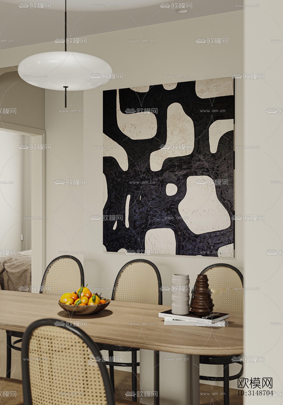 中古风平层效果图下载（渲染图17）