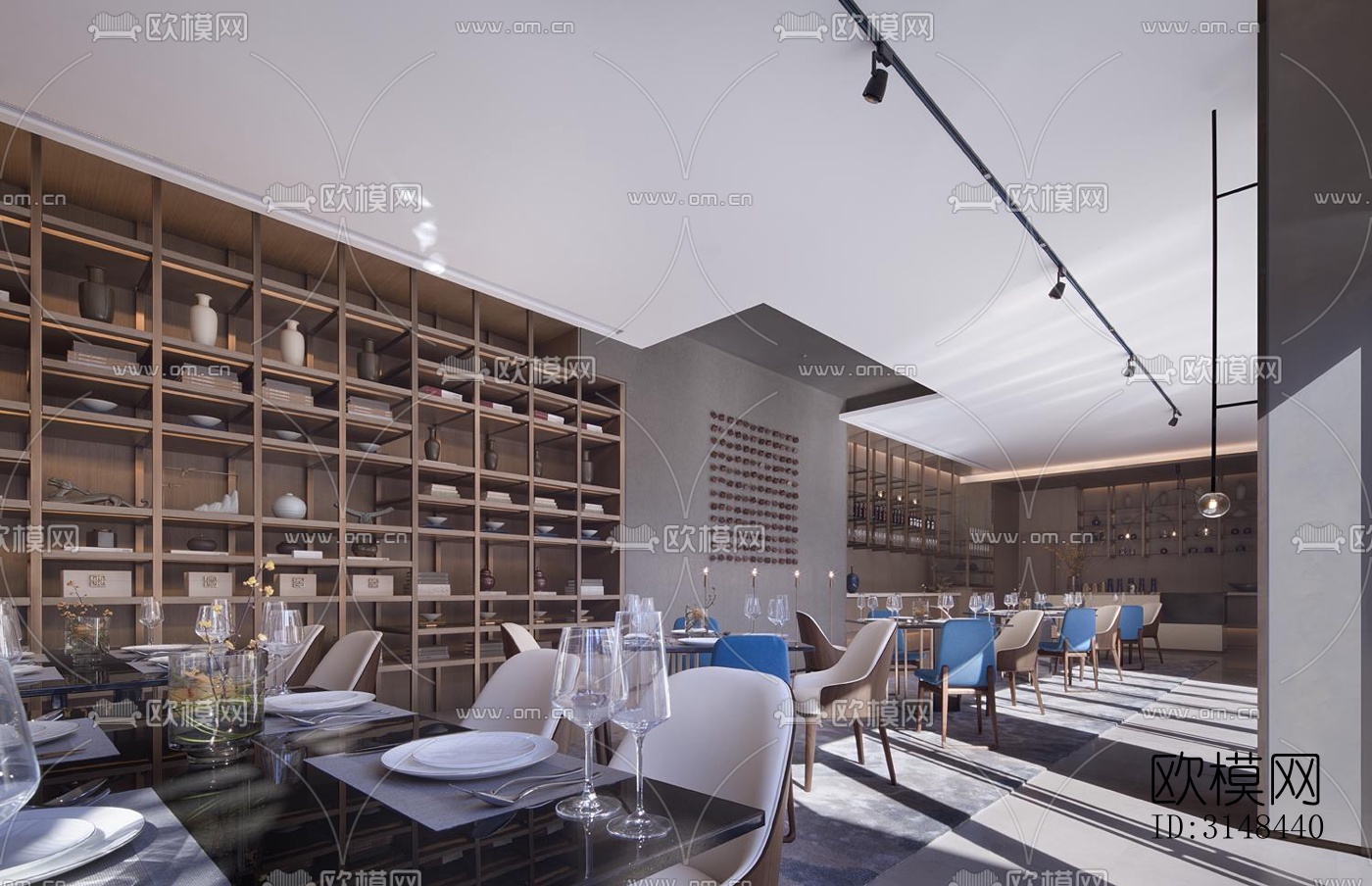 现代养生会所效果图下载（渲染图3）