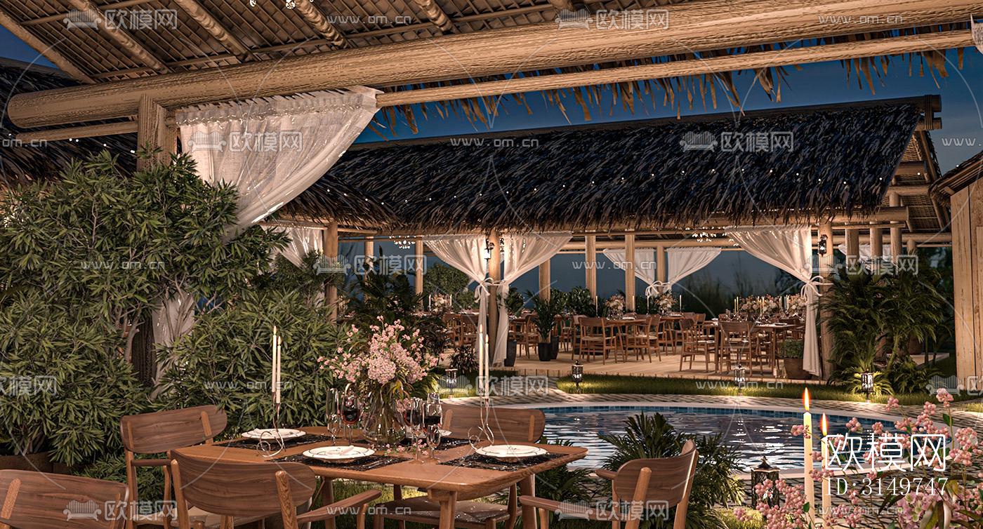 东南亚咖啡奶茶效果图下载（渲染图6）