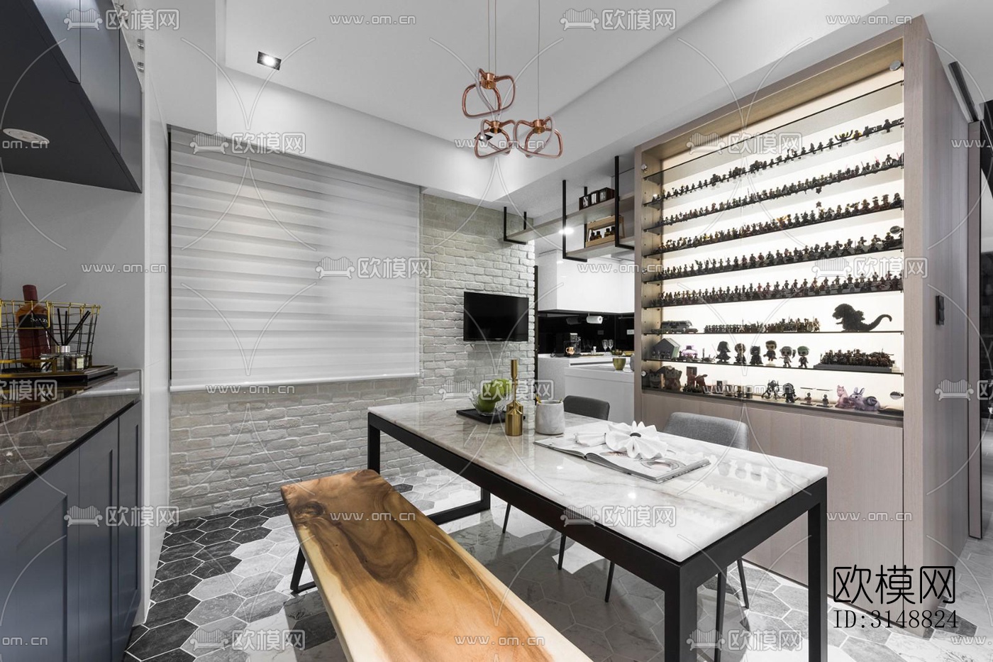 北欧平层效果图下载（渲染图13）