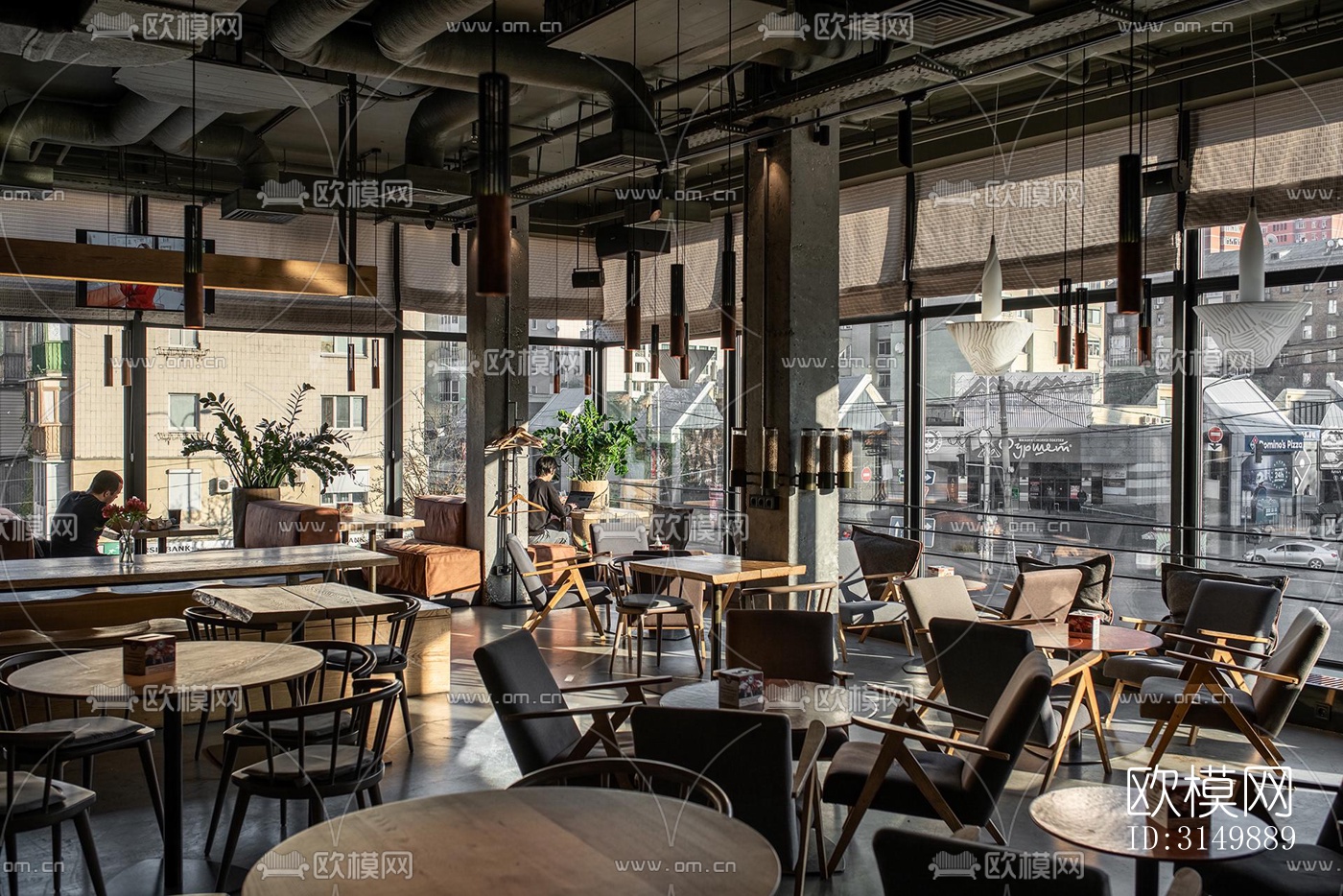 工业风火锅烤肉效果图下载（渲染图9）