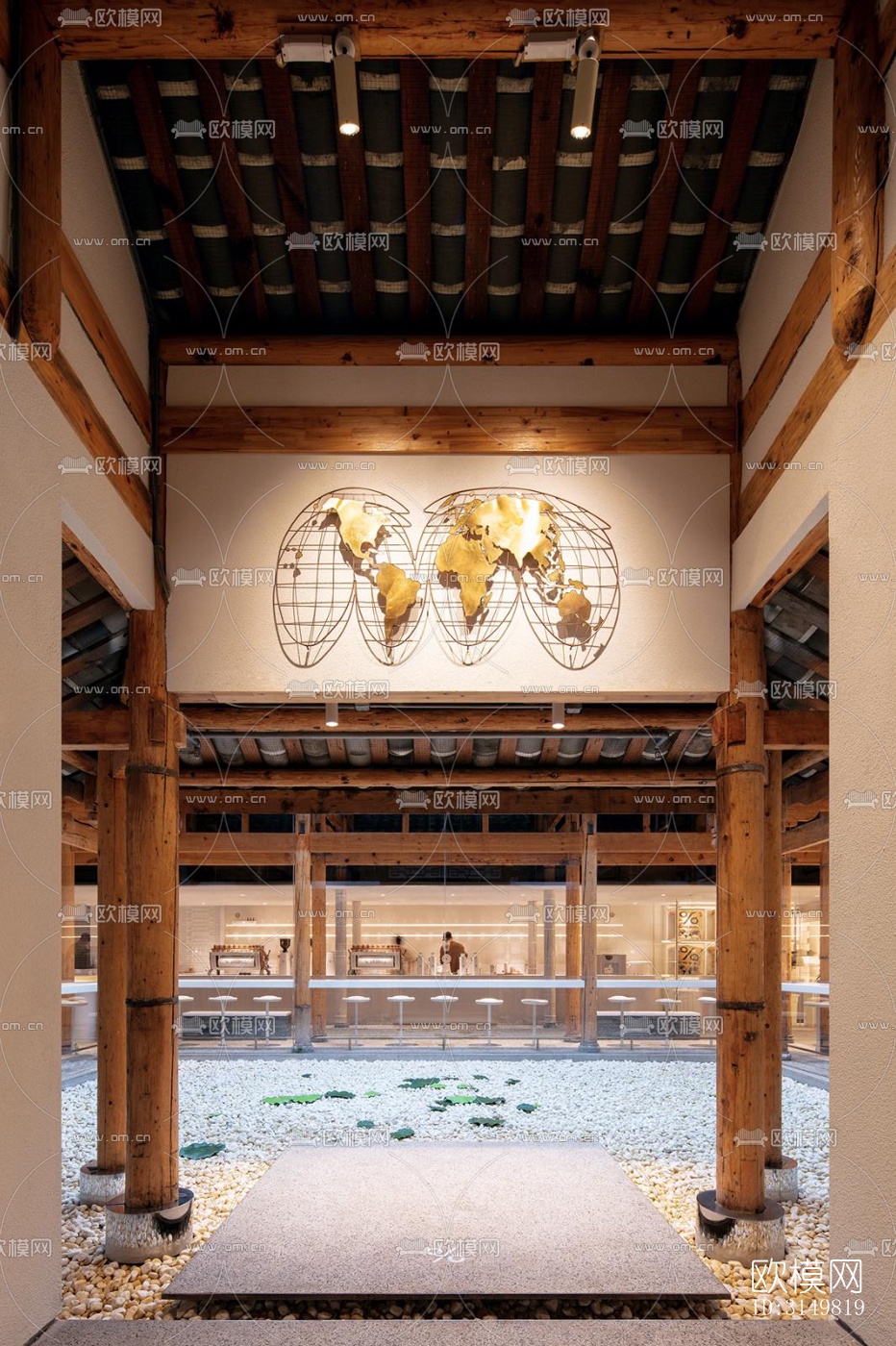 日式咖啡奶茶效果图下载（渲染图16）