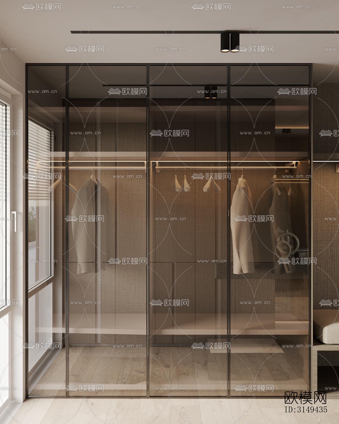 现代平层效果图下载（渲染图19）