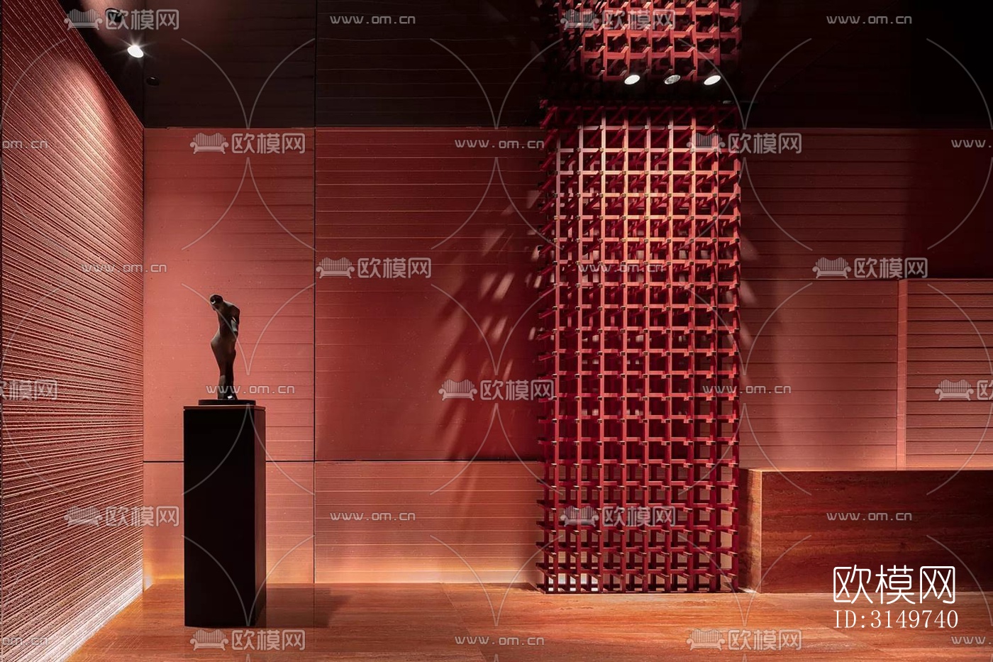 现代中餐厅效果图下载（渲染图7）