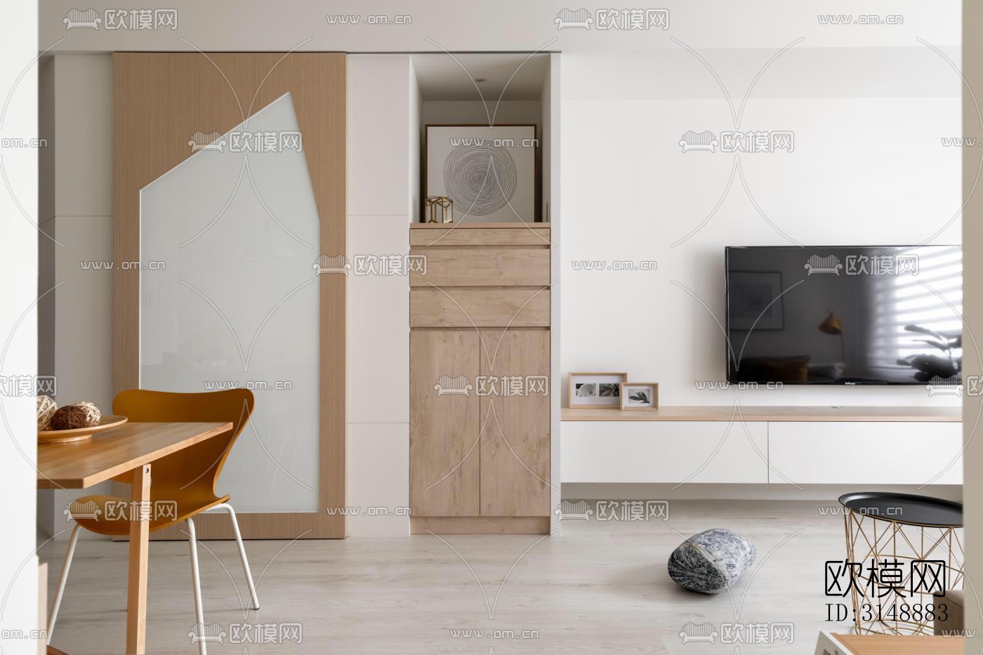 原木风平层效果图下载（渲染图5）