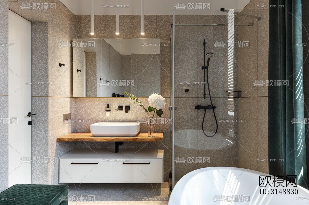 北欧平层效果图下载（渲染图13）