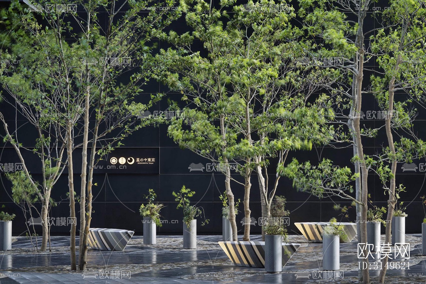 现代商业建筑效果图下载（渲染图3）