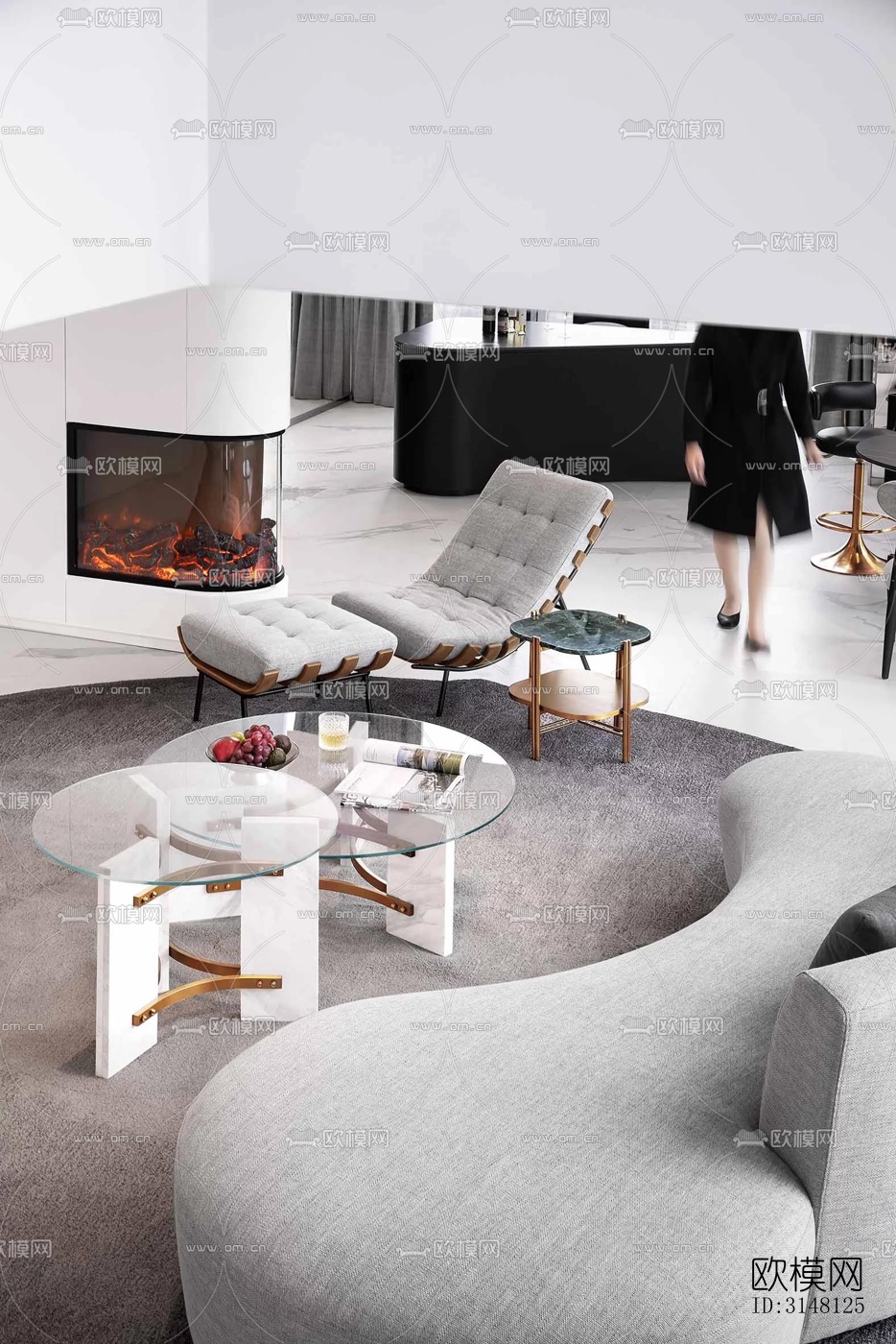 现代酒店民宿效果图下载（渲染图10）