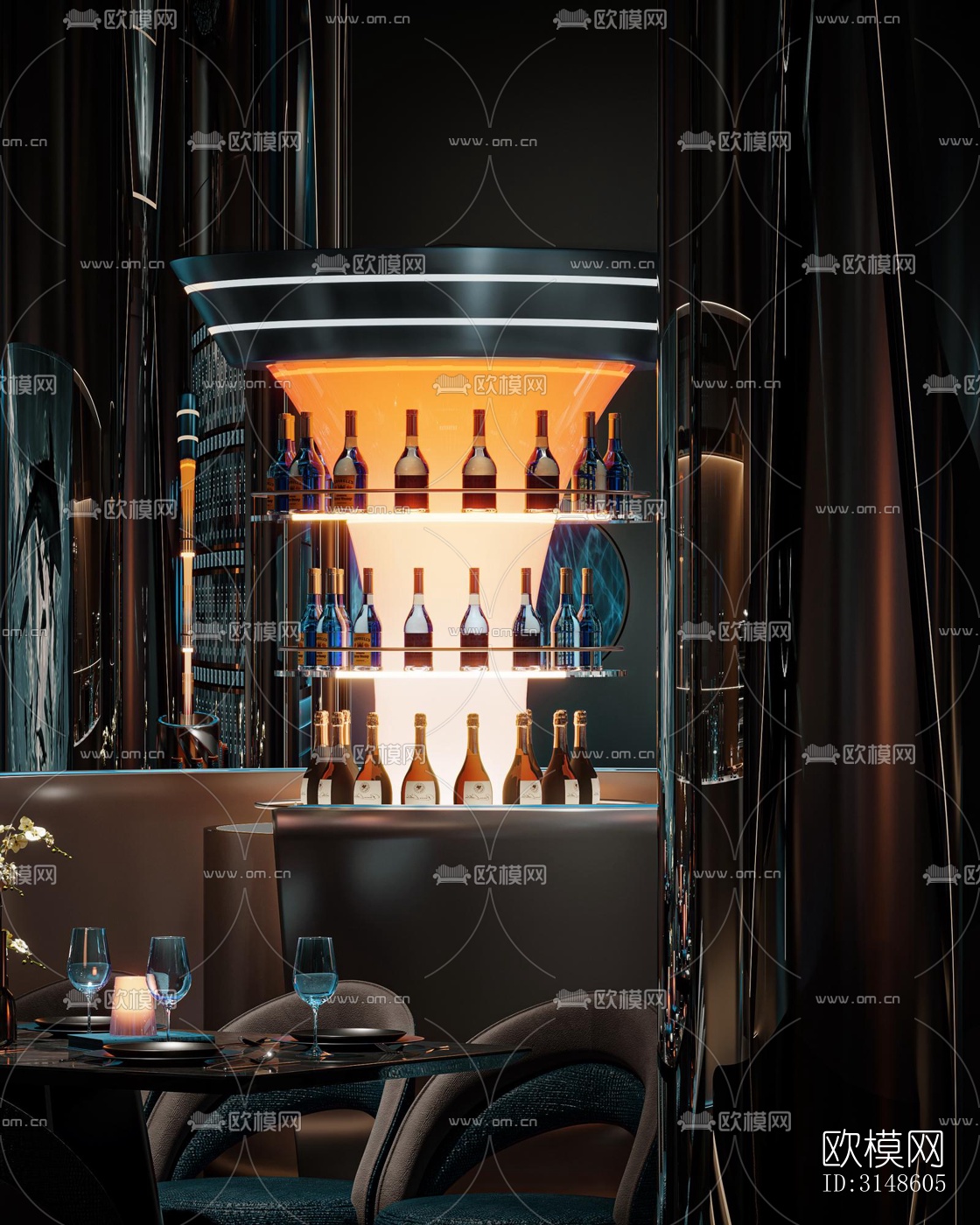 现代酒吧效果图下载（渲染图14）