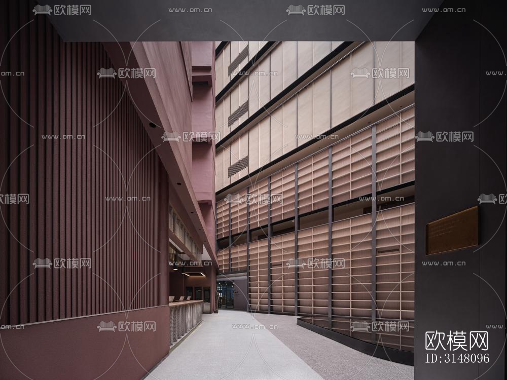 现代酒店民宿效果图下载（渲染图2）