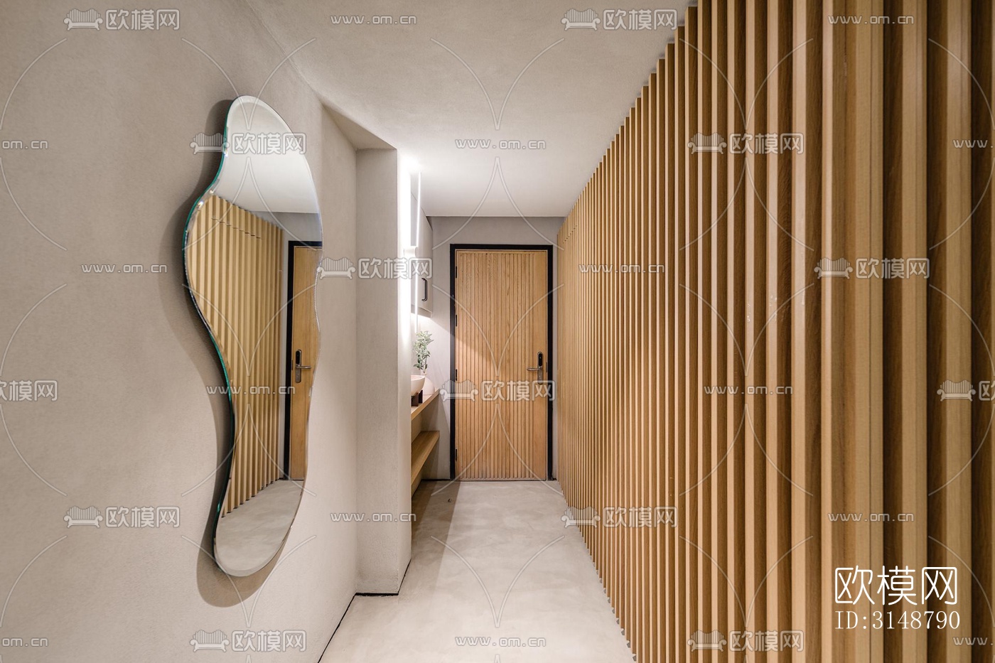 侘寂平层效果图下载（渲染图17）