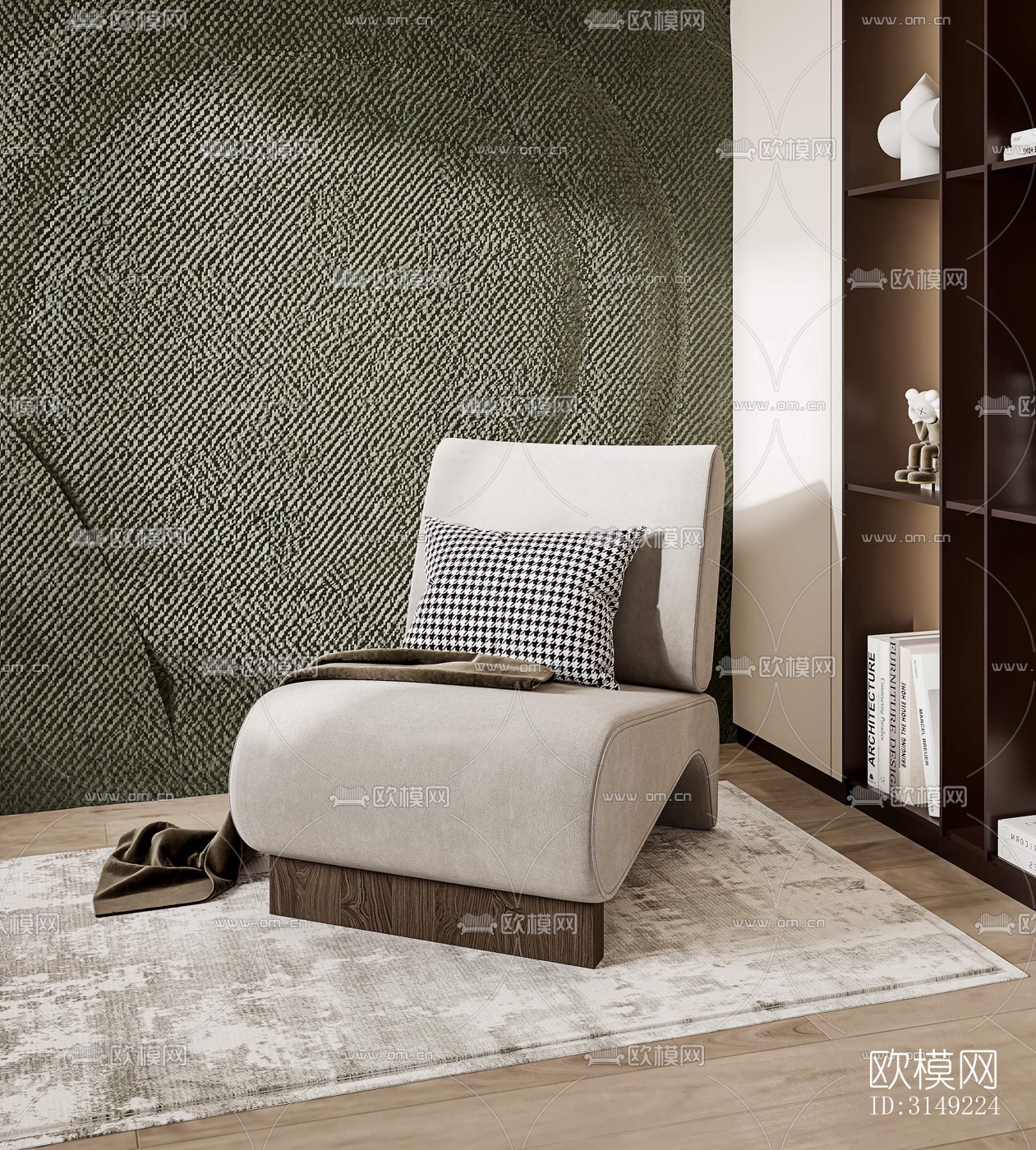 现代平层效果图下载（渲染图13）