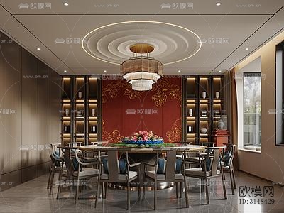 新中式養(yǎng)生會所效果圖下載(渲染圖16)