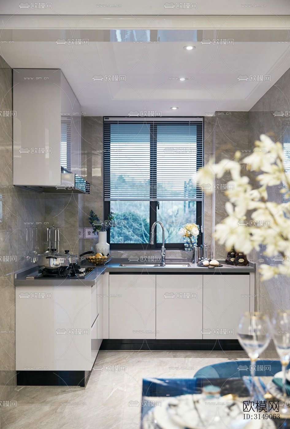 欧式平层效果图下载（渲染图9）