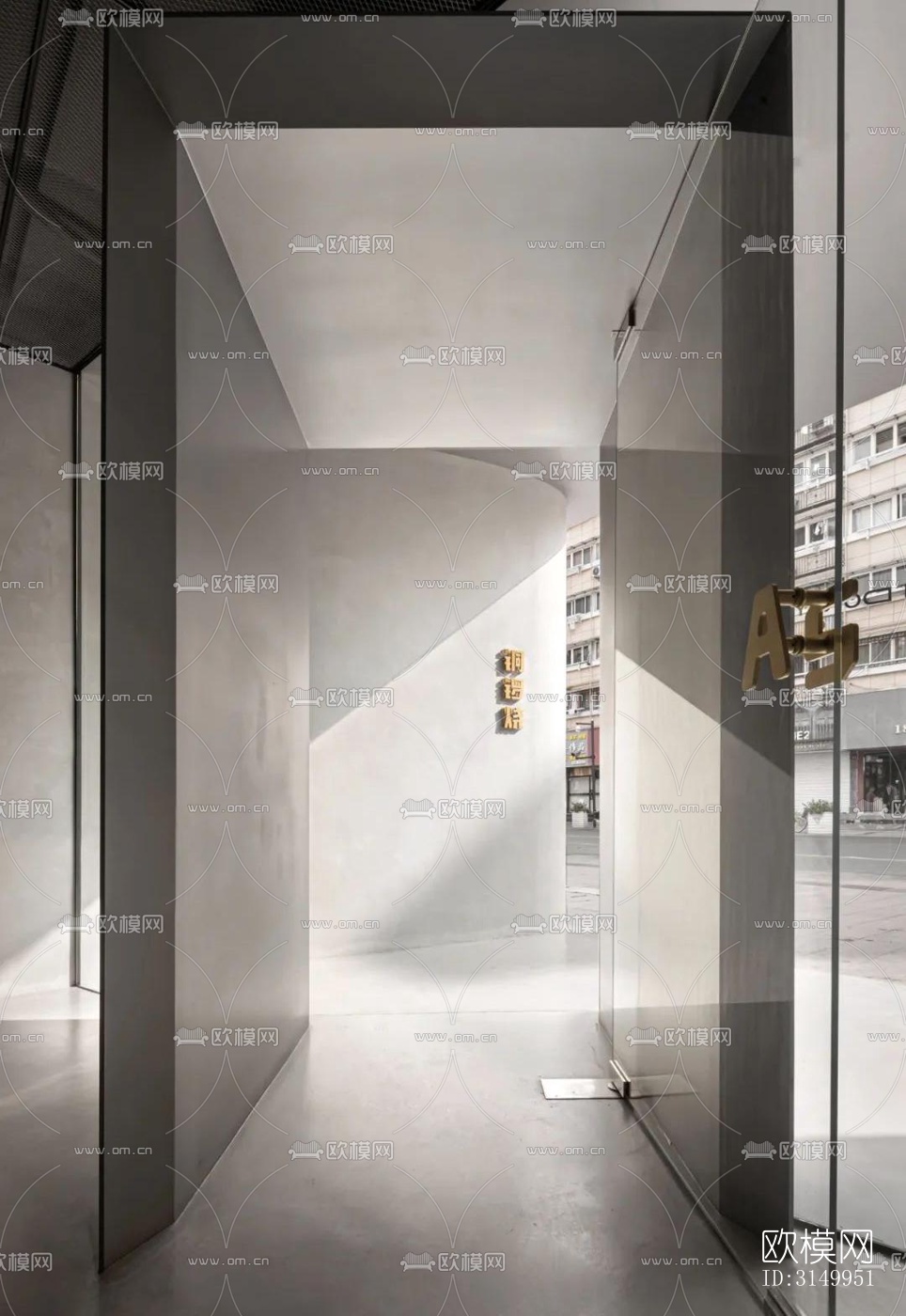 高级灰火锅烤肉效果图下载（渲染图17）