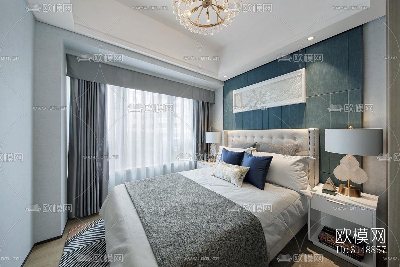 北欧平层效果图下载（渲染图13）