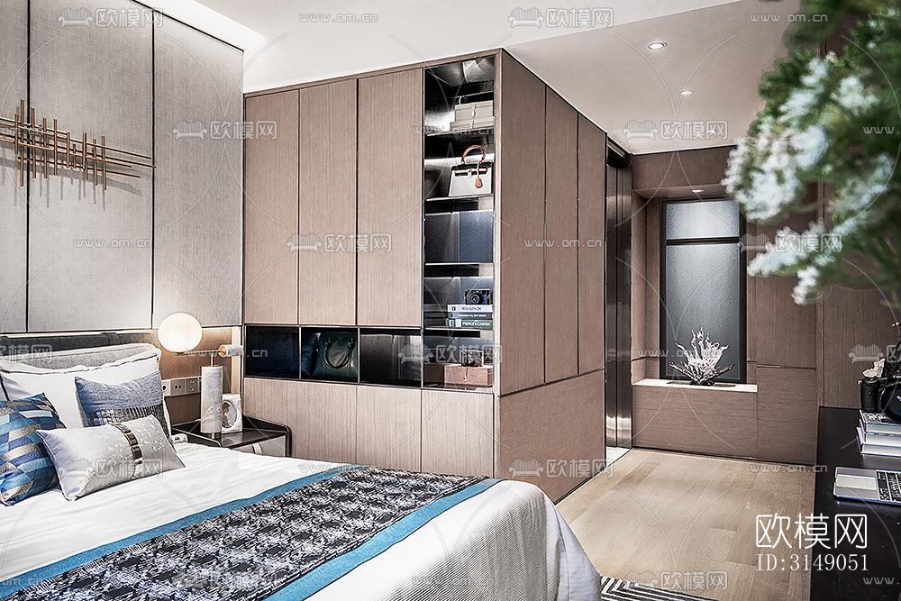 欧式平层效果图下载（渲染图12）