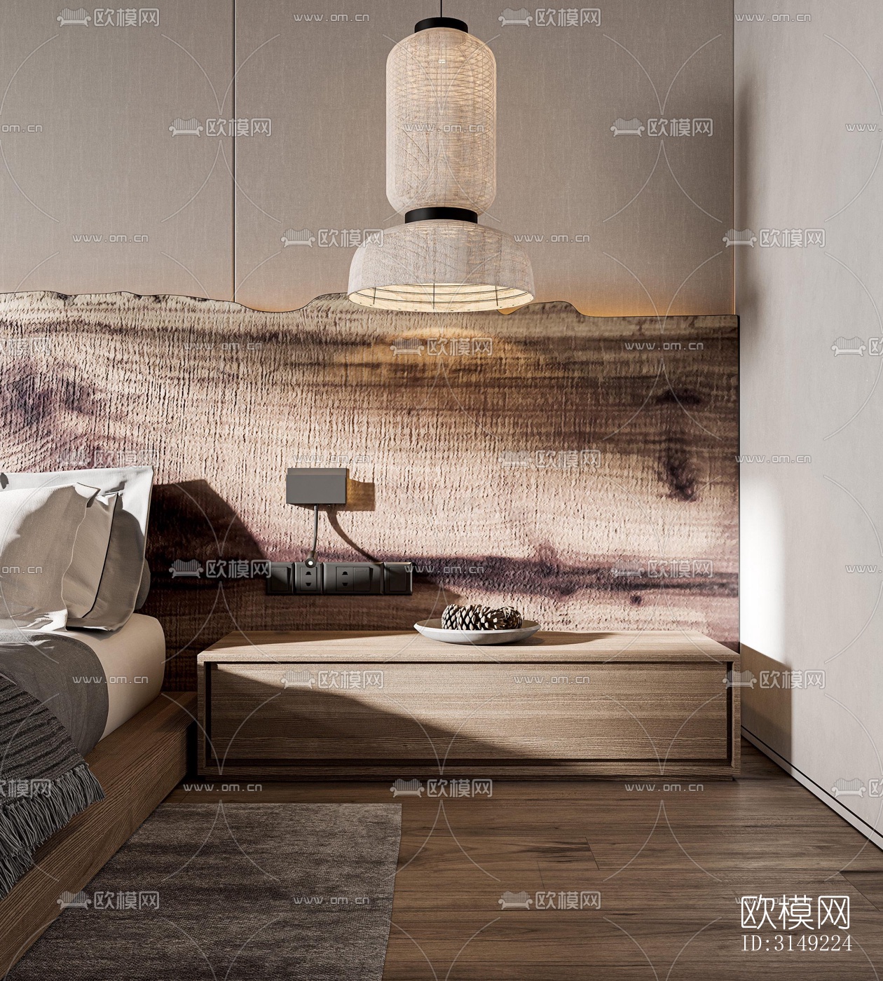 现代平层效果图下载（渲染图12）