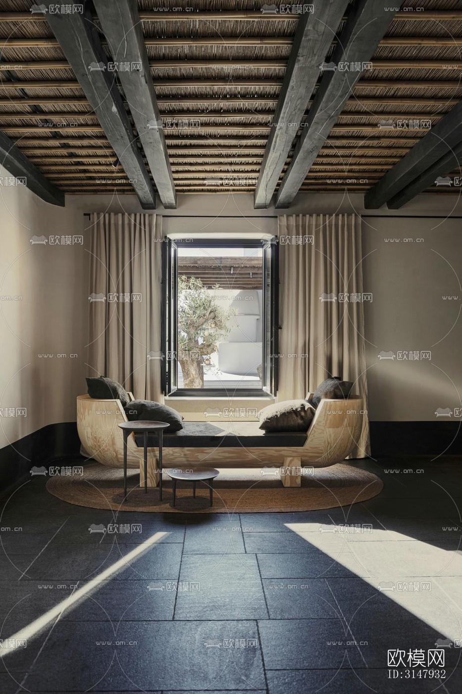 侘寂酒店民宿效果图下载（渲染图2）