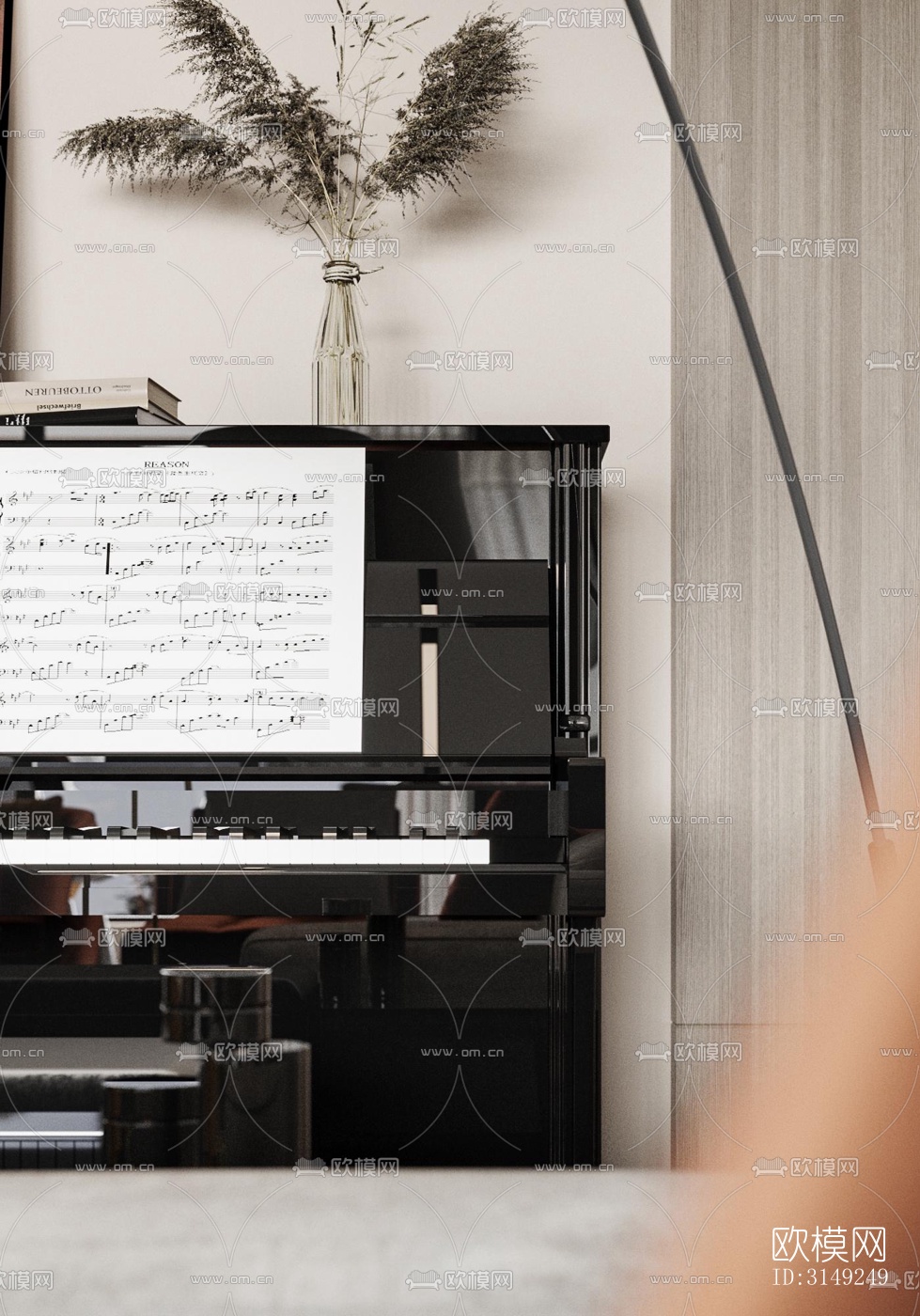 现代平层效果图下载（渲染图3）