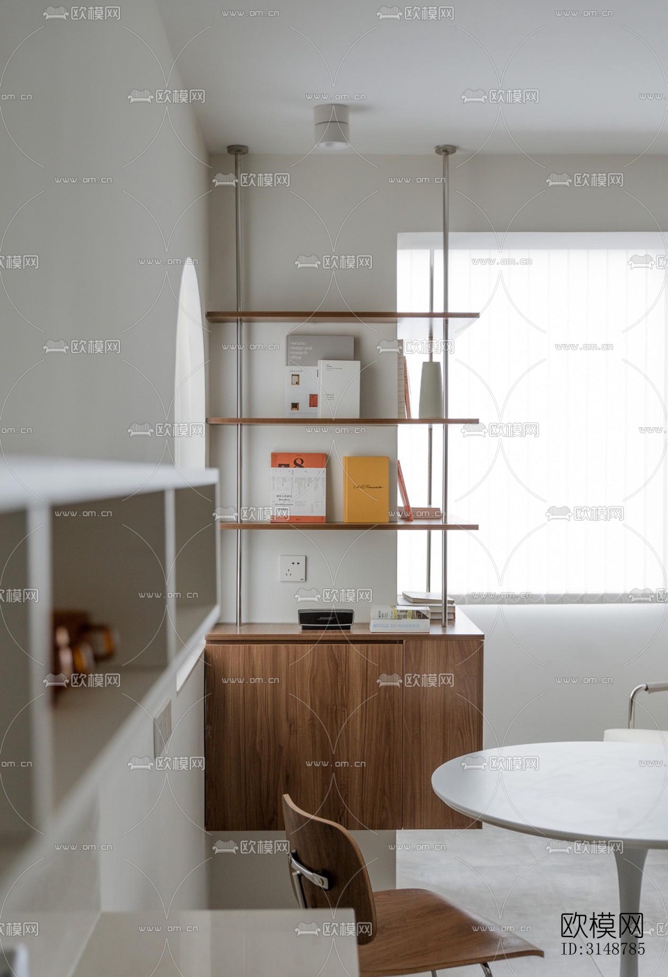 侘寂平层效果图下载（渲染图4）