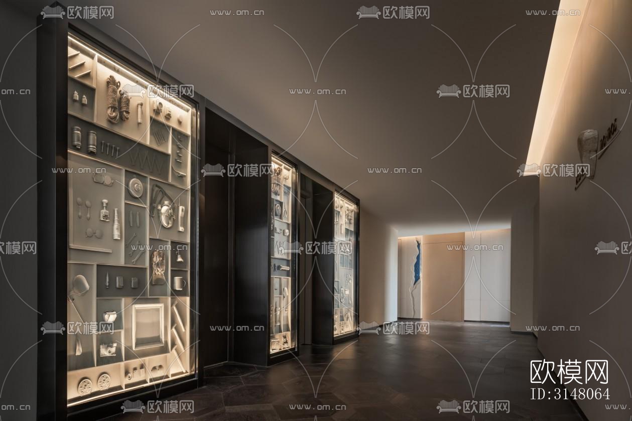 现代酒店民宿效果图下载（渲染图6）