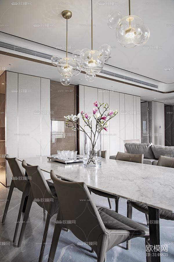 北欧平层效果图下载（渲染图12）