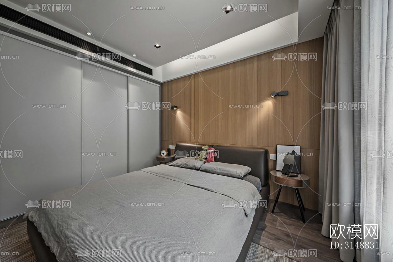 北欧平层效果图下载（渲染图6）