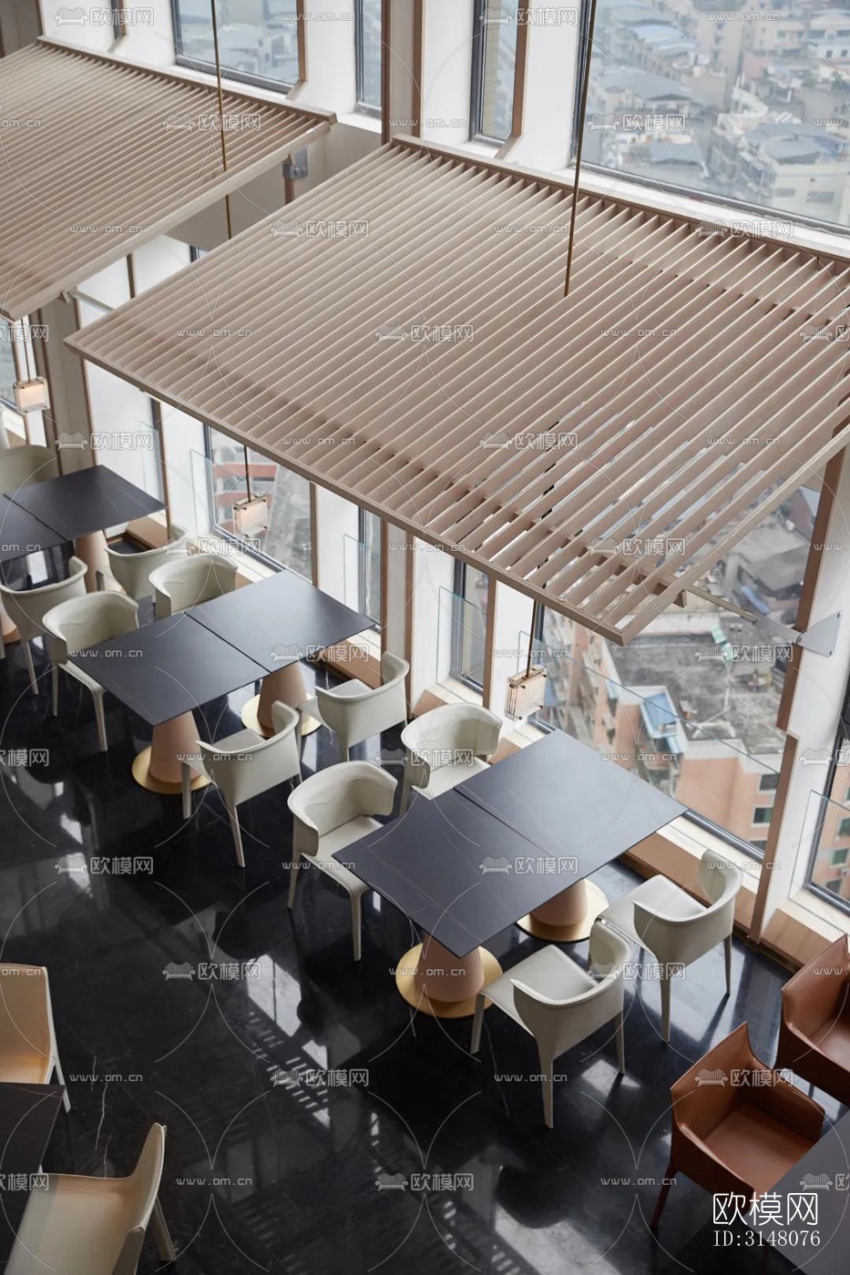 现代酒店民宿效果图下载（渲染图2）