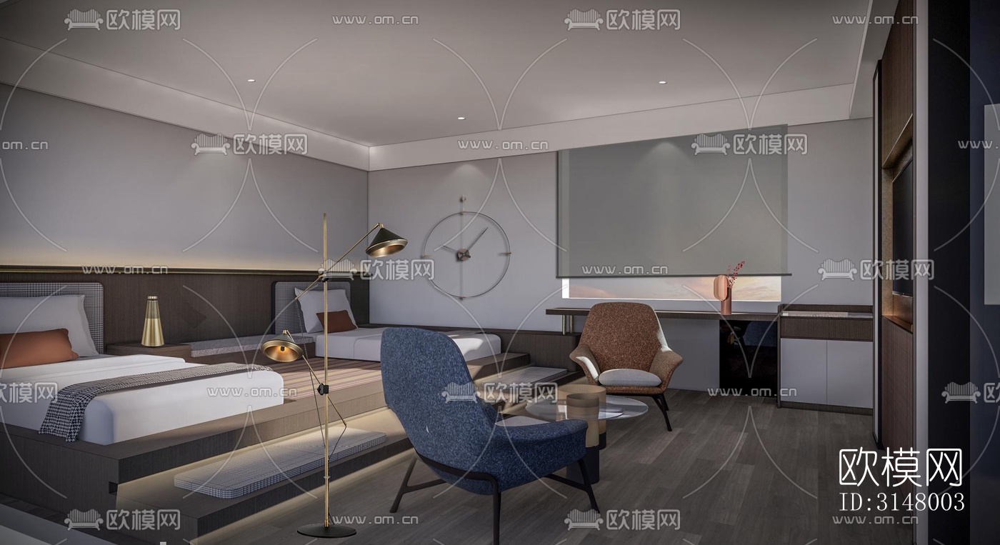 北欧酒店民宿效果图下载（渲染图9）