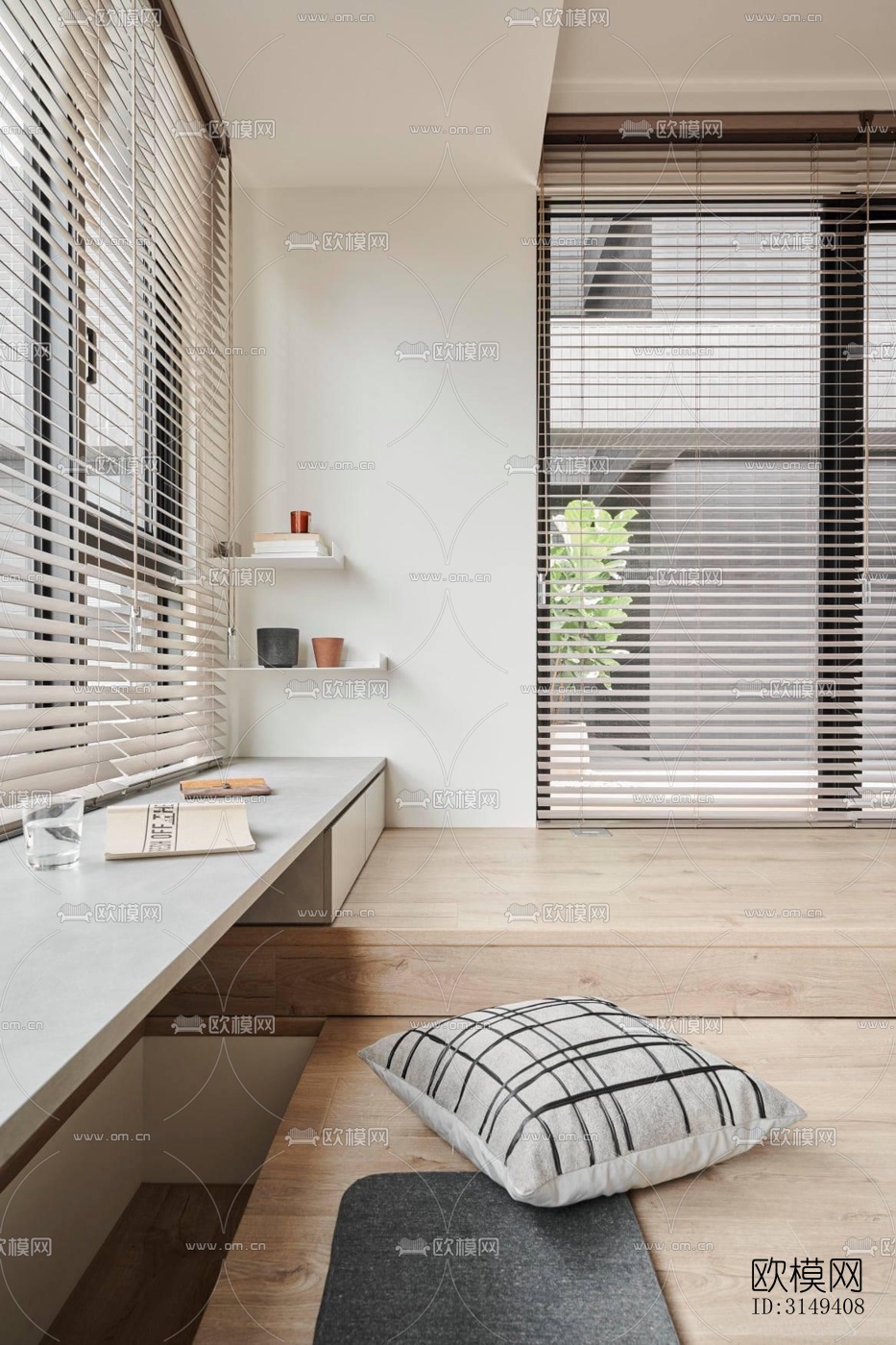 现代平层效果图下载（渲染图8）