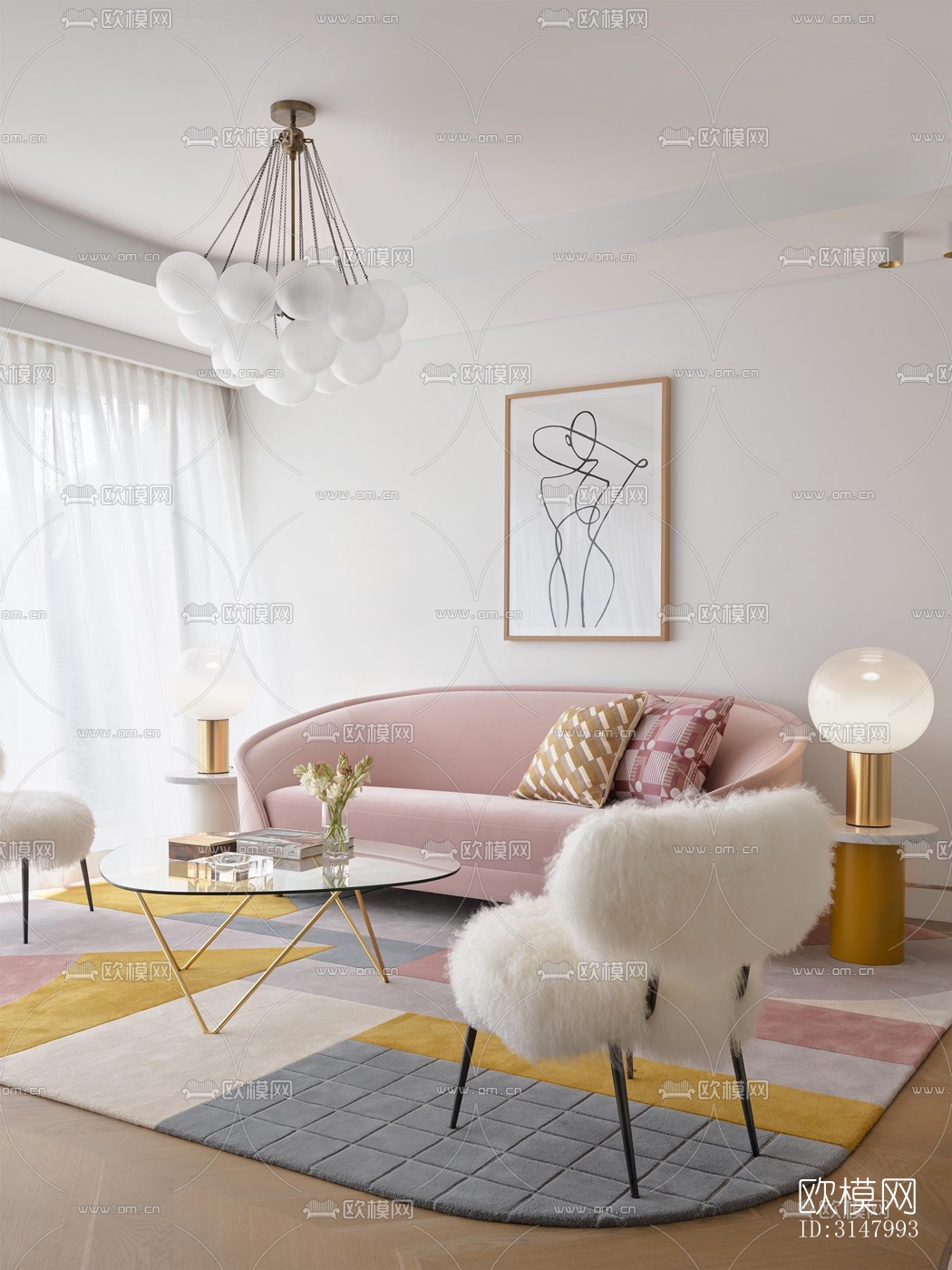 北欧酒店民宿效果图下载（渲染图16）