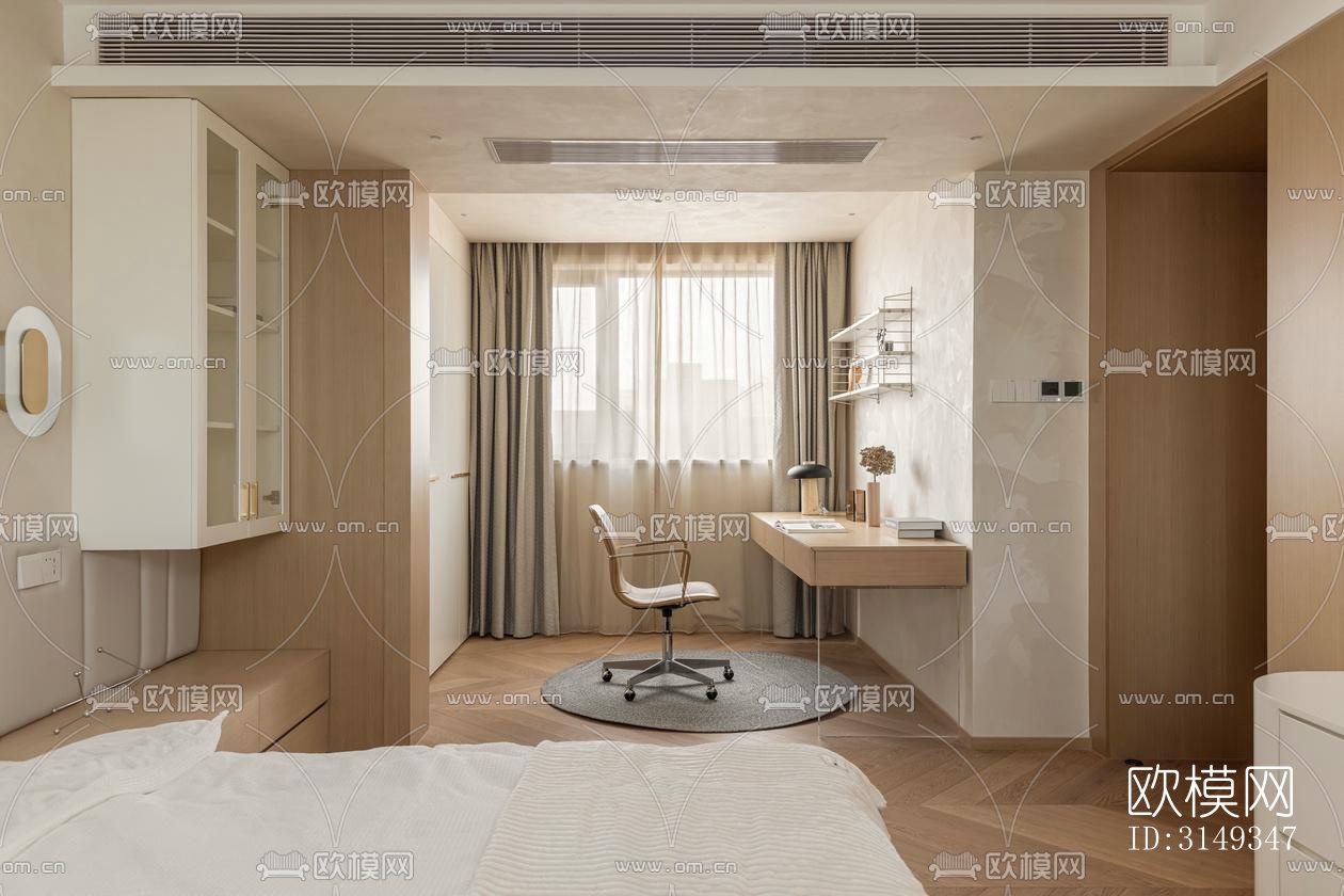 现代平层效果图下载（渲染图17）