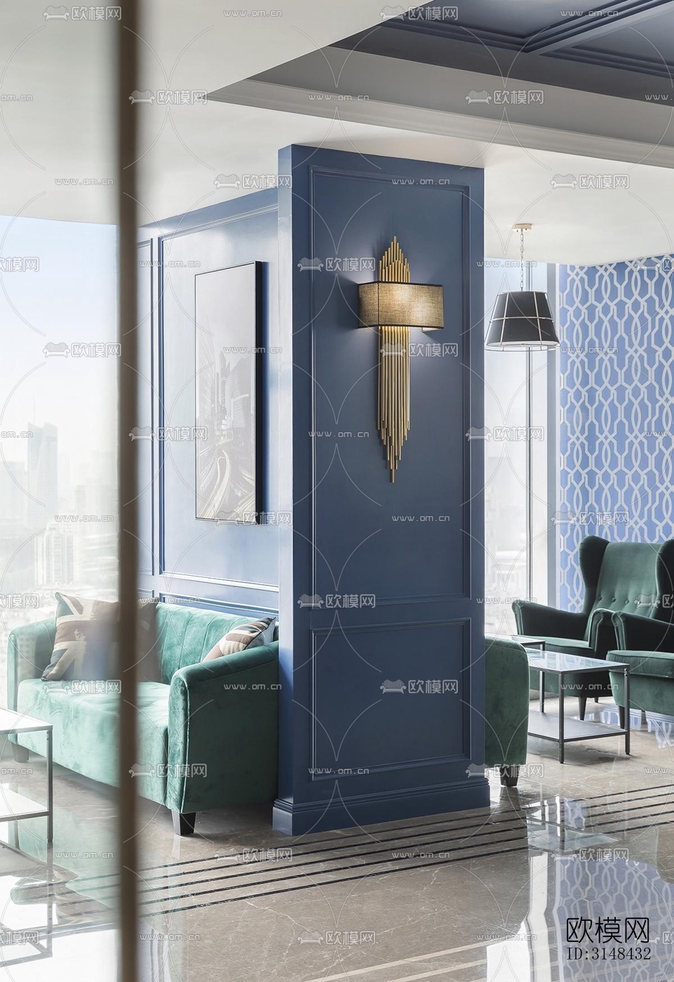 欧式养生会所效果图下载（渲染图15）