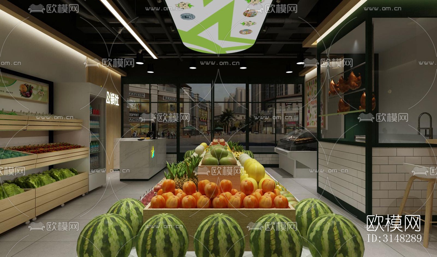 现代零售店铺效果图下载（渲染图5）