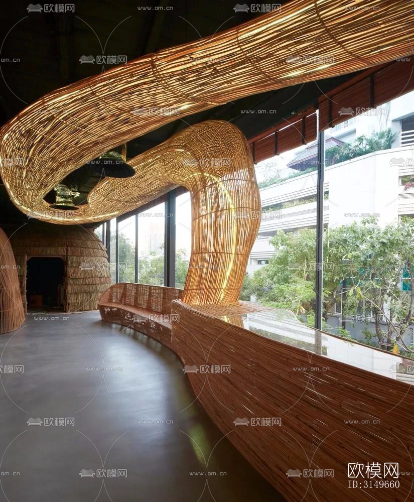原木风健身房效果图下载（渲染图10）