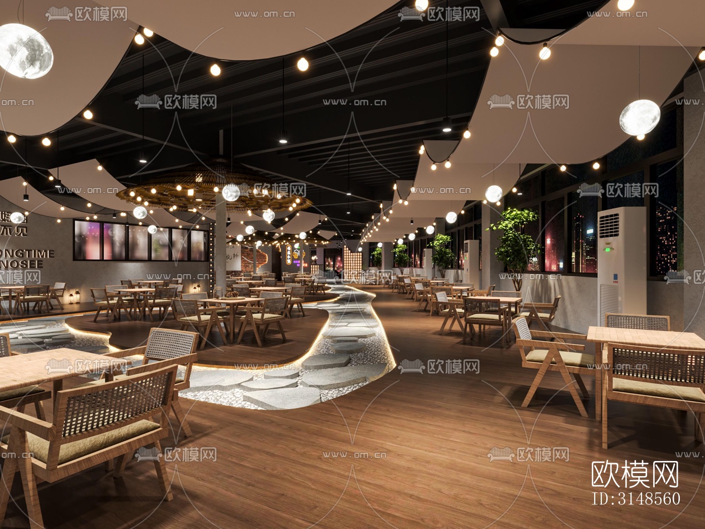 侘寂酒吧效果图下载（渲染图5）