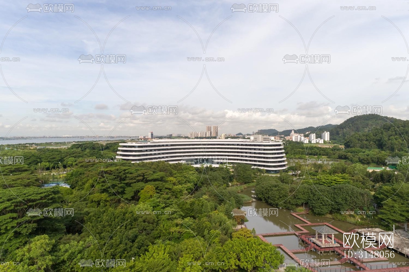 现代酒店民宿效果图下载（渲染图1）