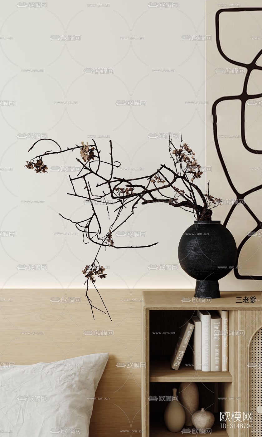 中古风平层效果图下载（渲染图10）